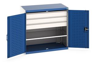 Bott Cupboard 1050Wx650Dx1000mm H - 3 Drawers & 3 Shelves Bott 1050mm wide x 650mm deep pre Kitted cupboards with Shelves Drawers or Eurocontainers 49/40021203.11 Bott Cupboard 1050Wx650Dx1000mm H 3 Drawers 3 Shelves.jpg